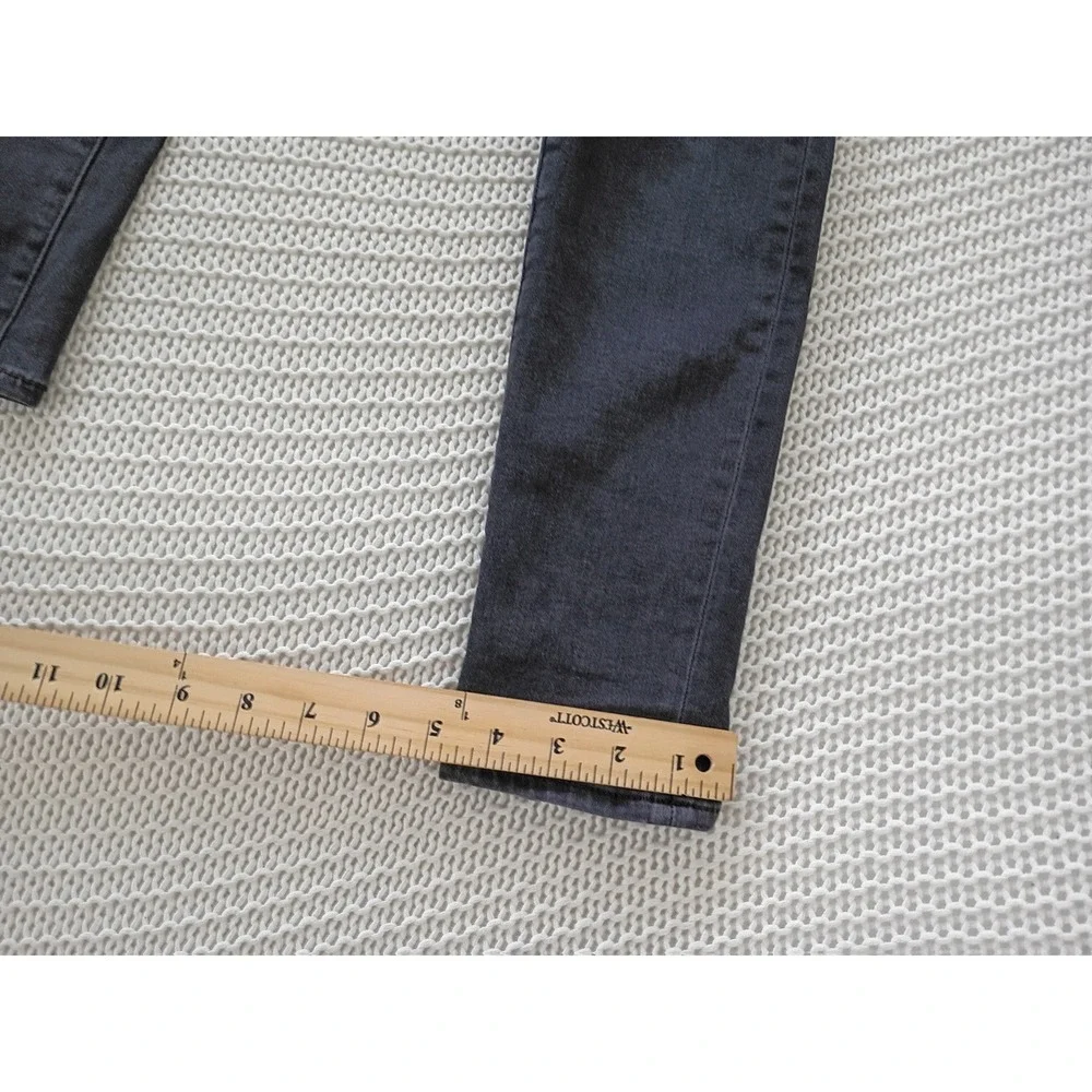 Veronica Beard Debbie High Rise Skinny Jeans Charcoal Button Fly‎ 24x27 USA $228